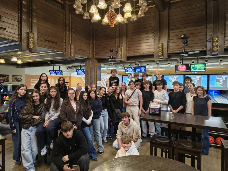 Die 1bk beim Kennenlerntag im Fohren Center Bludenz