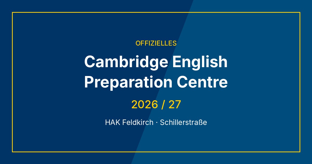 Cambridge English Preparation Centre.